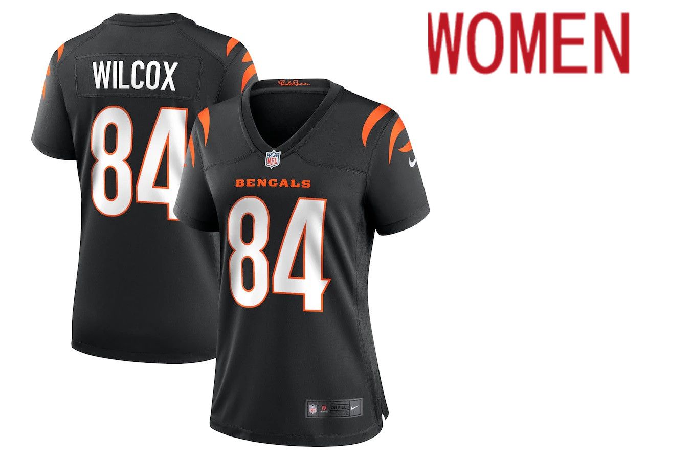 Women Cincinnati Bengals 84 Mitchell Wilcox Nike Black Player Game NFL Jersey